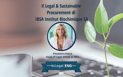 Il Legal & Sustainable Procurement di IBSA Institut Biochimique SA